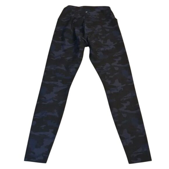 Peloton Cadent Reversible High Rise Camo Leggings Tights Activewear Blue XXL - Picture 2 of 2